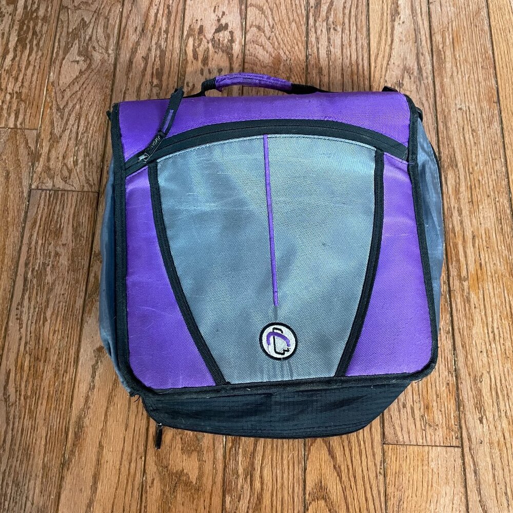 Case-It 3-Inch Zipper Storage Binder - Purple